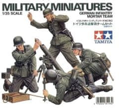 Tamiya maketa-miniatura Nemška pehotna minometna ekipa • maketa-miniatura 1:35 figure • Level 2