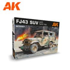 AK-Interactive maketa-miniatura FJ43 SUV s streho • maketa-miniatura 1:35 vojaška vozila • Level 3