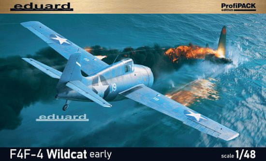 EDUARD maketa-miniatura F4F-4 Wildcat early • maketa-miniatura 1:48 starodobna letala • Level 4