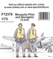 Special Hobby maketa-miniatura Mosquito Pilot and Navigator • maketa-miniatura 1:72 figure • Level 4