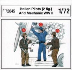 Special Hobby maketa-miniatura Italian Pilots (2 fig.) And Mechanic WW II • maketa-miniatura 1:72 figure • Level 4