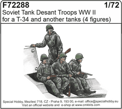 Special Hobby maketa-miniatura Soviet Tank Desant Troops WWII (4fig.) • maketa-miniatura 1:72 figure • Level 4