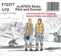 Special Hobby maketa-miniatura Junkers Ju-87D-G Stuka Pilot and Gunner • maketa-miniatura 1:72 figure • Level 4