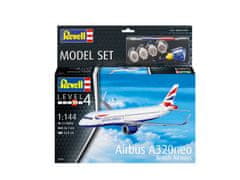 Revell maketa-miniatura Airbus A320neo British Airways • maketa-miniatura 1:144 civilna letala • Level 4