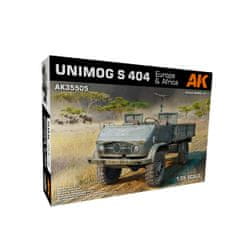 AK-Interactive maketa-miniatura UNIMOG S 404 Evropa in Afrika • maketa-miniatura 1:35 tovornjaki • Level 4