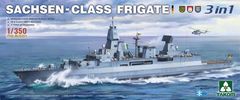 Takom maketa-miniatura Sachsen-Class Fregata 3 v 1 • maketa-miniatura 1:350 bojne ladje • Level 3