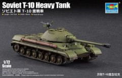 Trumpeter maketa-miniatura Soviet T-10A heavy tank • maketa-miniatura 1:72 tanki in oklepniki • Level 3