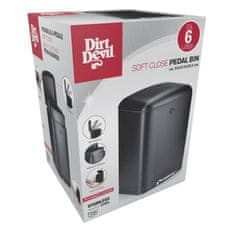 Dirt Devil 6 L koš za odpadke z mehkim zapiranjem, črn ED-249503