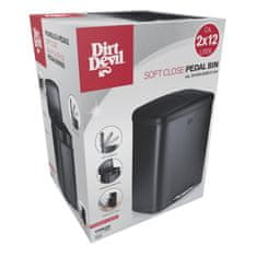 Dirt Devil Koš za ločene odpadke 2 x 12 l tiho zapiranje črn ED-249507