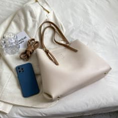 Dollcini Ženska torbica, Elegantna ženska torba, Torba iz PU usnja, Casual, Torba, Za ženske/Potovanja/Delo/Vsak dan, bela mešanica