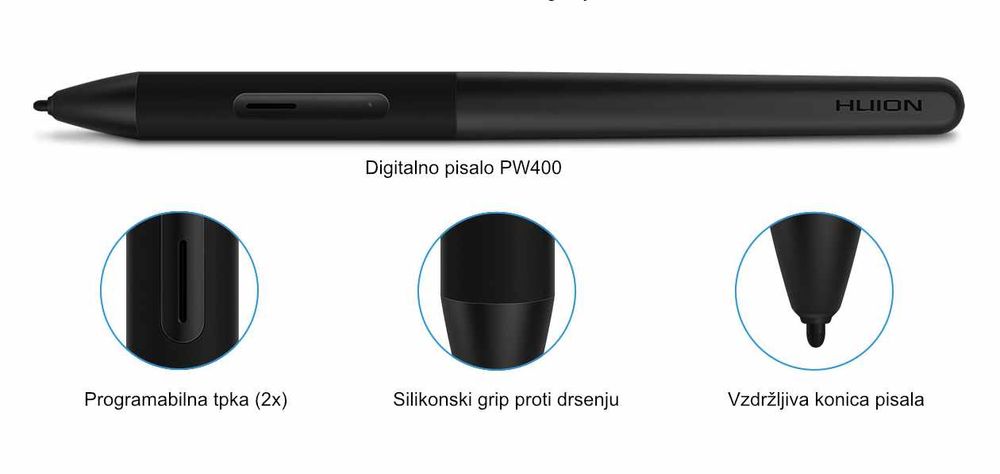 Huion Inspiroy RTE-100 Cosmo Black grafična tablica