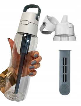 shumee Dafi Solid bidon s filtrom, siv, 0,7l, iz tritana