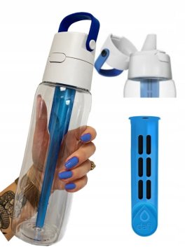 shumee Dafi Steklenica za vodo s filtrom, modra, 0,7l, iz tritana