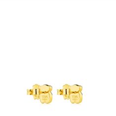 Tous Pozlačeni uhani medvedek z barvo ikone iz oniksa 815433501