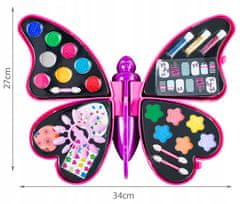 Kruzzel Kozmetični komplet ličil metuljček