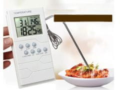 Verkgroup LCD kuhinjski termometer s sondo 95cm do 300°C za meso