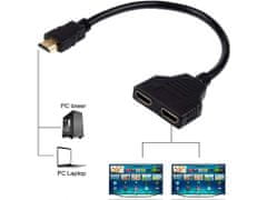 Verkgroup Adapter HDMI splitter razdelilec 2 kanala FHD