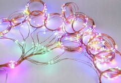 Malatec Novoletne lučke angelski lasje 200 LED RGB za božično drevo
