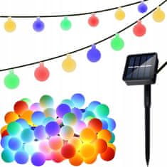 Malatec LED RGB 50 zunanja solarna dekorativna girlanda IP65 7m 8 funkcij