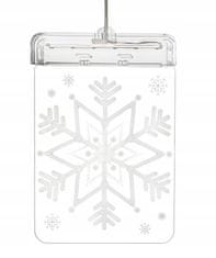Malatec Gravirano 3D pleksi steklo LED toplo bela 17cm snežinka