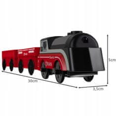 Kruzzel Električni vlakec 30cm LED lokomotiva