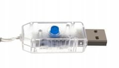 Malatec Novoletne lučke svetlobna zavesa 138 LED hladno bela 8 funkcij USB zvezdice