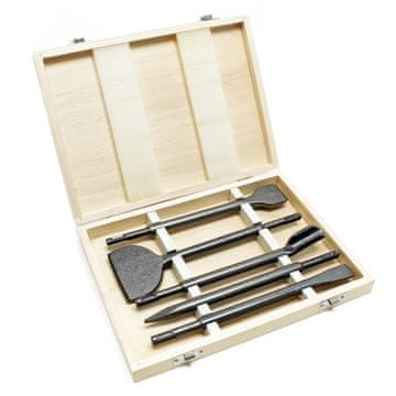 Wiltec SDS plus komplet 5 dlet za udarna kladiva 250mm + kovček