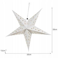 Malatec 3D LED zvezda 60 cm toplo bela