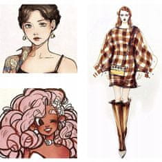 Kruzzel Set 12 hitrosušečih akrilnih markerjev za vse površine