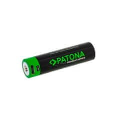 PATONA 18650 Li-lon 3300mAh PREMIUM 3,7V akumulatorska baterija s polnjenjem prek USB-C