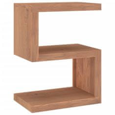 Vidaxl Stranska mizica 45x30x60 cm trdna tikovina