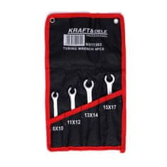 Kraft&Dele Komplet ključev za zavorne cevi 4 kosi 8-17 mm KD11303