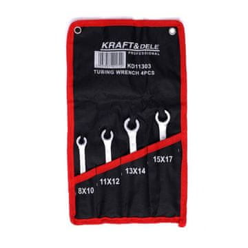 Kraft&Dele Komplet ključev za zavorne cevi 4 kosi 8-17 mm KD11303