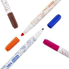EASY Kids TWIN Dvostranski markerji z vonjem, pralni, 12 barv