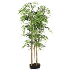 Vidaxl Umetno bambusovo drevo 1605 listov 180 cm zeleno