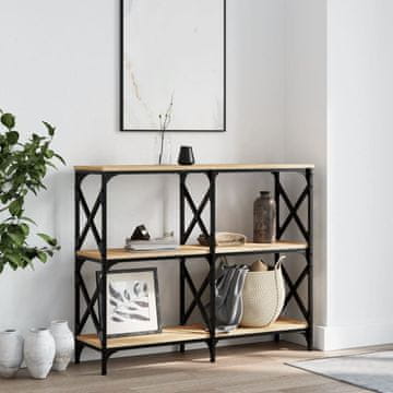 Vidaxl vidaXL Konzolna mizica, hrast sonoma, 100x28x80,5 cm