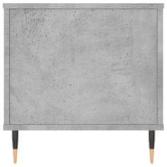 Greatstore Klubska mizica betonsko siva 90x44,5x45 cm inženirski les