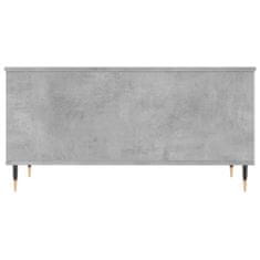 Greatstore Klubska mizica betonsko siva 90x44,5x45 cm inženirski les