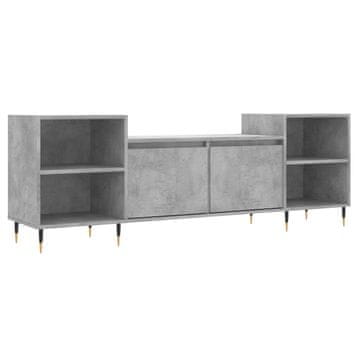 Vidaxl TV omarica betonsko siva 160x35x55 cm inženirski les