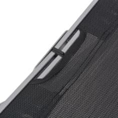 Vidaxl Zložljivi ležalniki 2 kosa aluminij in tekstil