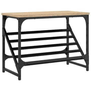 Vidaxl Regal za čevlje sonoma hrast 60x30x45 cm inženirski les