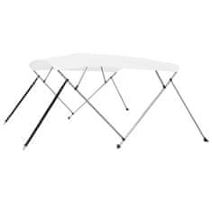 Vidaxl Bimini tenda s 4 loki bela 243x196x137 cm