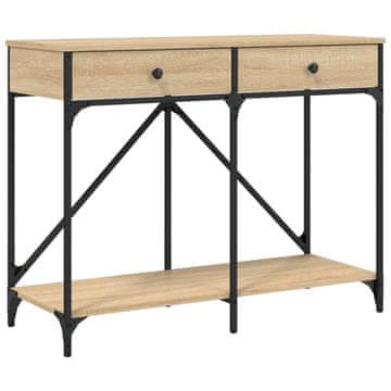 Vidaxl Klubska mizica sonoma hrast 100x39x78,5 cm inženirski les
