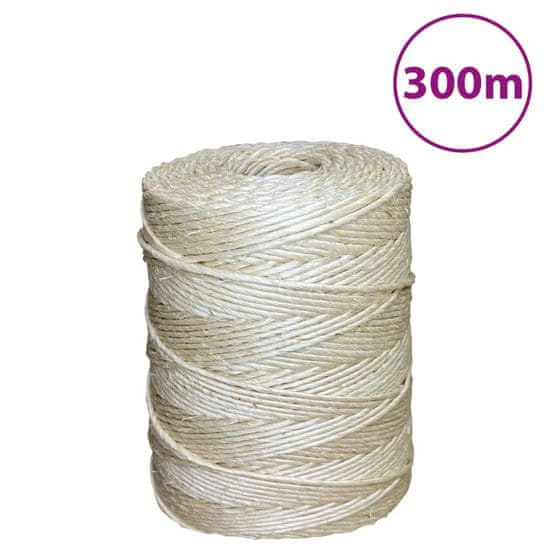 Greatstore Vrv iz 100 % sisala 2 mm 300 m