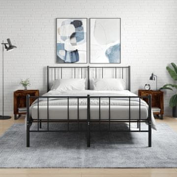 Vidaxl vidaXL Nočne omarice, komplet 2 kosov, dimljen hrast, 40x35x50 cm