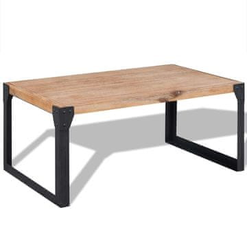 Vidaxl Klubska Mizica Masiven Akacijev Les 100x60x45 cm