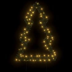 Greatstore Božična svetlobna dekoracija s konicami drevo 80 LED 60 cm