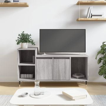 Vidaxl vidaXL TV stojalo, sivo, hrast sonoma, 100x35x55 cm