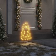 Greatstore Božična svetlobna dekoracija s konicami 3 kos drevo 50 LED 30cm