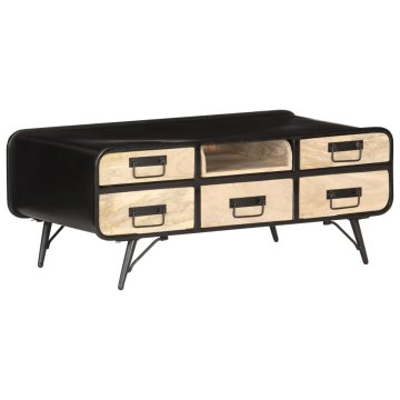 Vidaxl Klubska mizica 100x50x40 cm trden mangov les